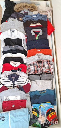 Рубашки, поло, футболки, кофты шорты т.д. 122-128