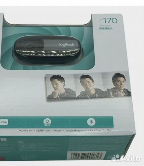 Веб-камера Logitech C170 с микрофоном, HD Plug
