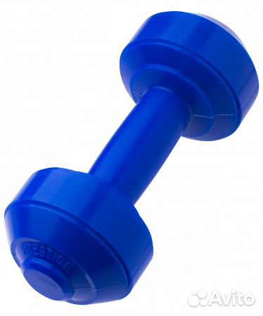 Гантели пластик европодвес Fit 0,5 кг, пара, синяя