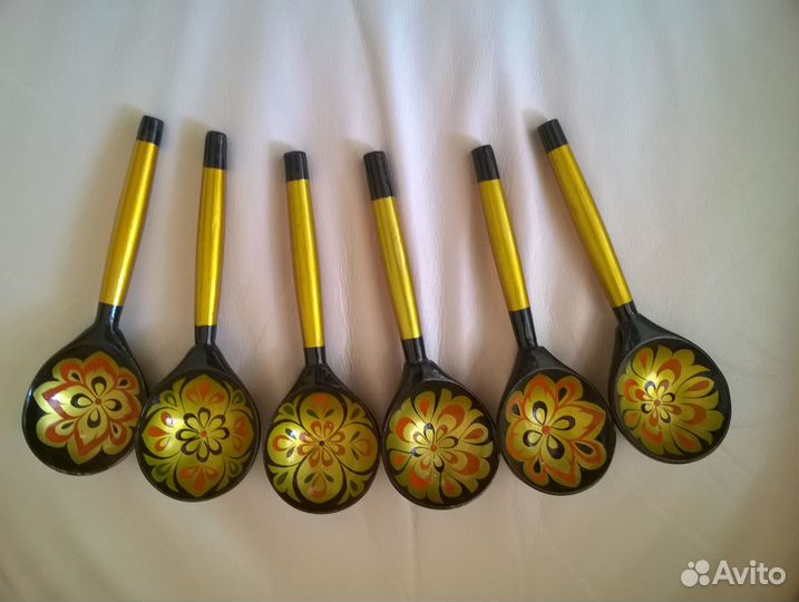 Ложка столовая деревянная расписная «Хохлома»