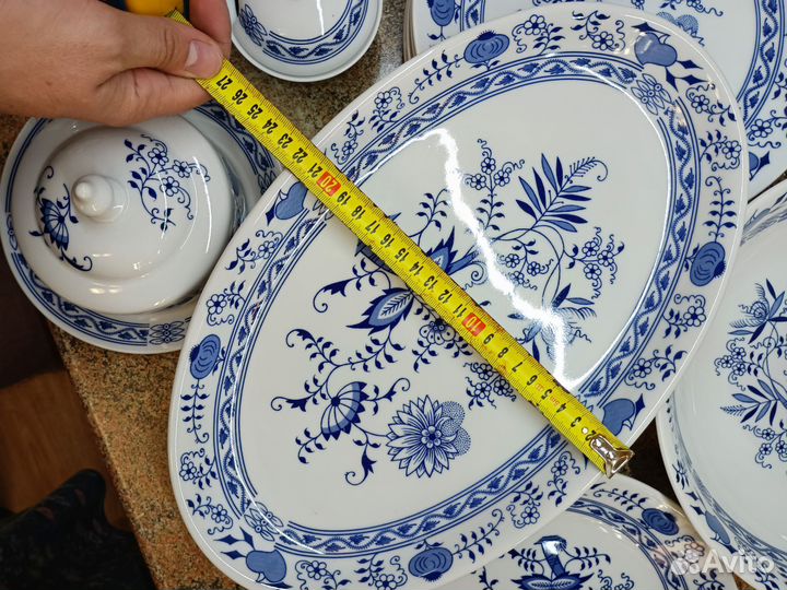 Посуда Синий лук/Луковый Узор,Богемия,Чехословакия