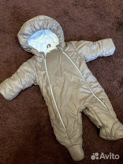 Конверт на выписку для новорожденного зимний (бу)