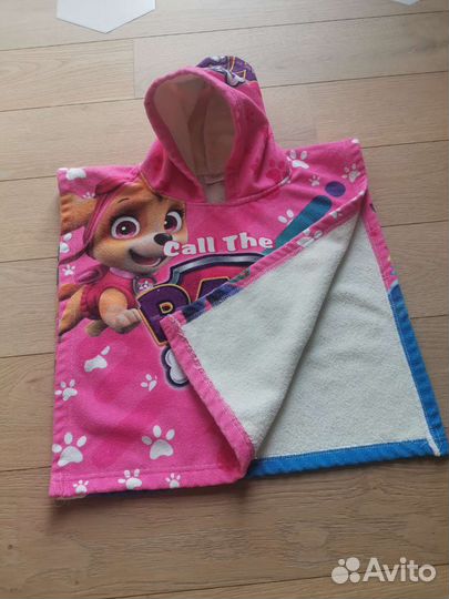 Махровый халат и накидка полотенце на 1-2 года