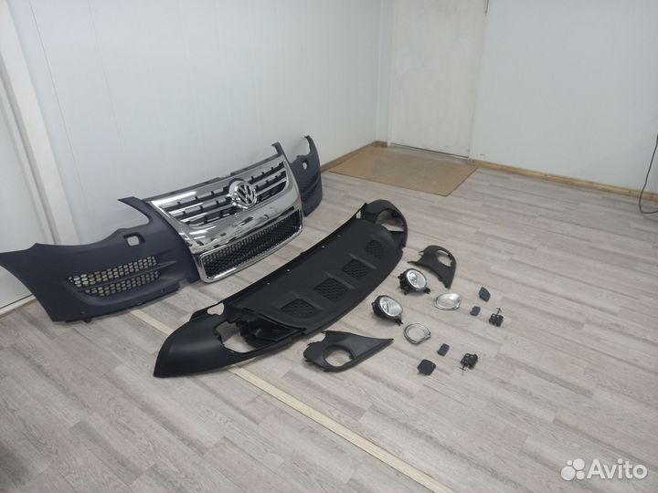 Бампер в сборе Volkswagen Touareg 1 рестайлинг