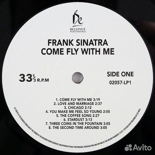 Виниловая пластинка Frank Sinatra - Come Fly With