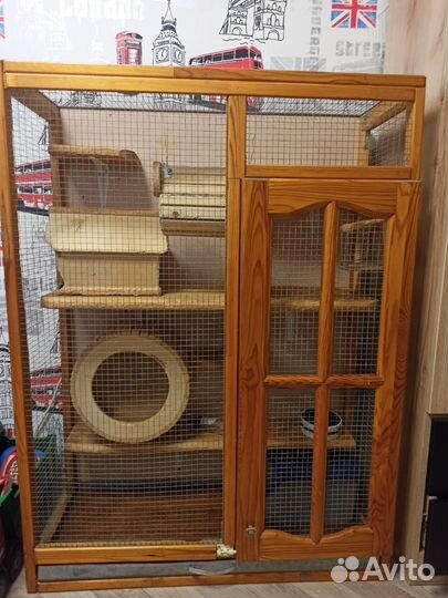 Клетка-витрина для шиншиллы