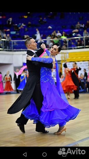 Платье для бальных танцев, европейская программа