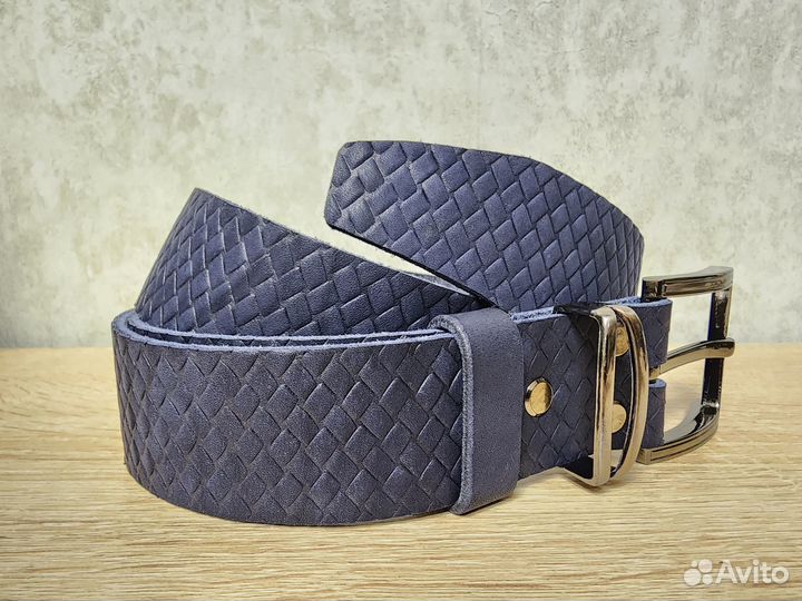 Мужской кожаный ремень - ручной работы