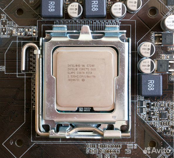 Материнская плата + Core2duo E7200 + 9800gt