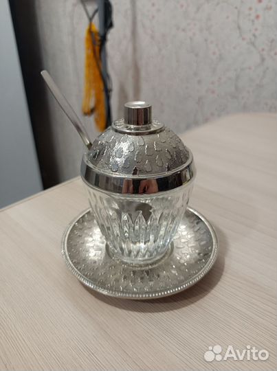 Соусница СССР винтаж, мельхиор