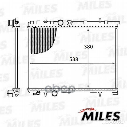 Радиатор, охлаждение двигателя acrb043 Miles