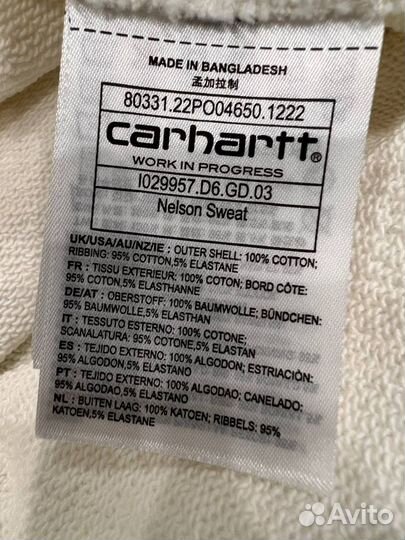 Свитшот Carhartt WIP nelson оригинал