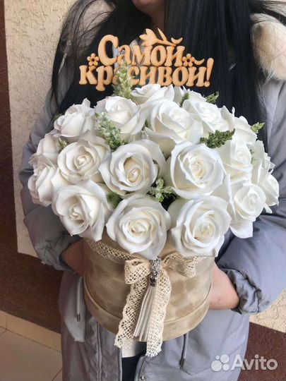 Неувядающие букеты из мыла ручной работы