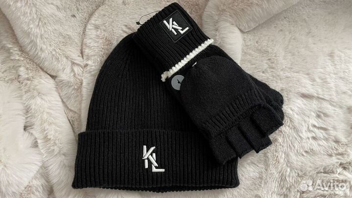 Шапка шарф перчатки Michael Kors Karl Lagerfeld ор