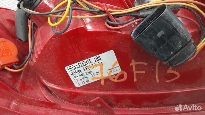 Фонарь задний правый Audi A5 8T 2010 8T0945096B
