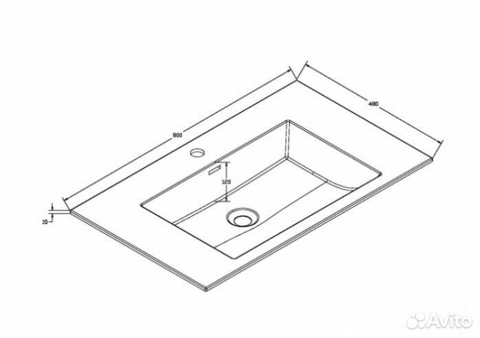 Мебель для ванной Vincea Chiara 2D 80 цвет натуральный дуб Grey