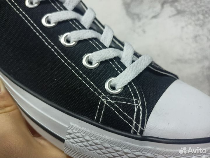 Кеды Converse black/white low