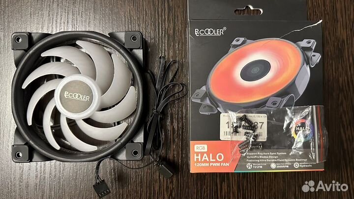 Кулер для корпуса 120 rgb (pccooler Halo RGB)