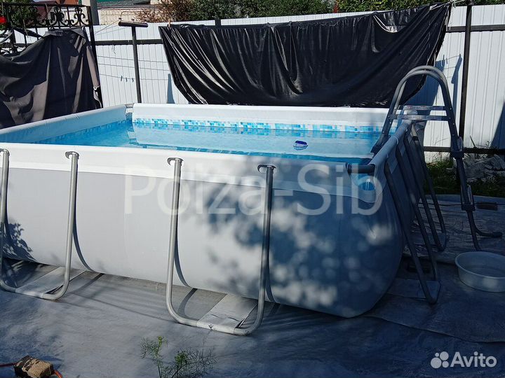 Каркасный бассейн 282х196х84см