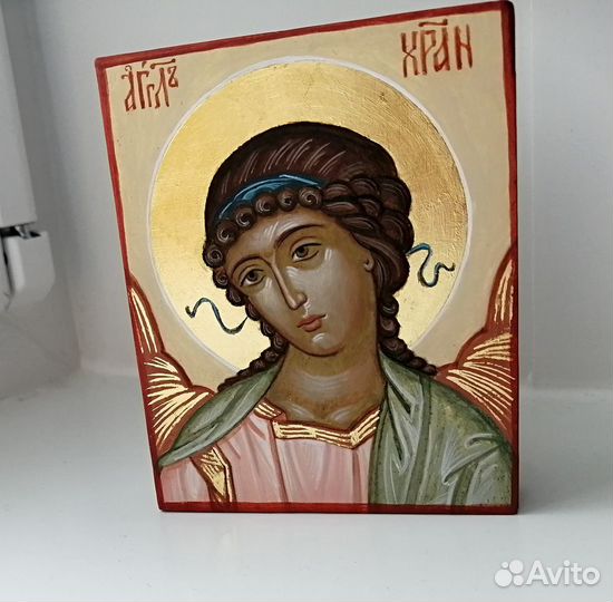 Икона Николая Чудотворца, ангел хранитель