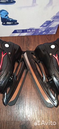 Коньки детские раздвижные р. 34-37