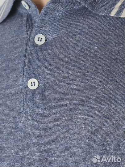 Поло изо льна и хлопка Brunello Cucinelli