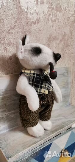 Пит буль собачка в стиле тедди