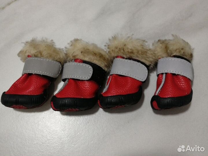 Сапожки зимние для собаки мелкой породы