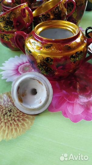 Чайный сервиз хохлома