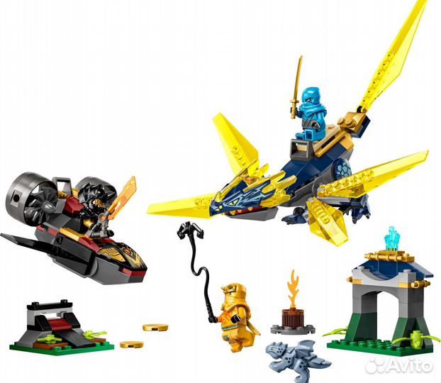 Lego Ninjago 71798 Битва дракончика Нии и Арин