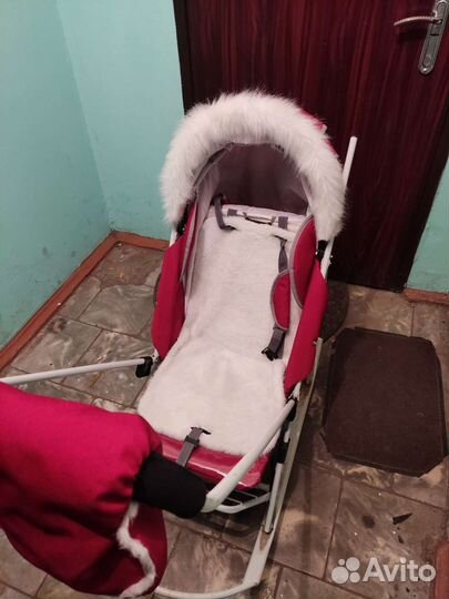 Детские санки с колесами