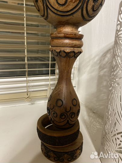 Кубок резной дерево