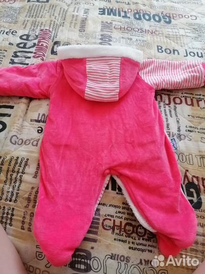 Зимний комбинезон для девочки 74
