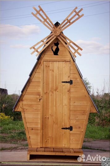 Дачный туалет деревянный PRO885