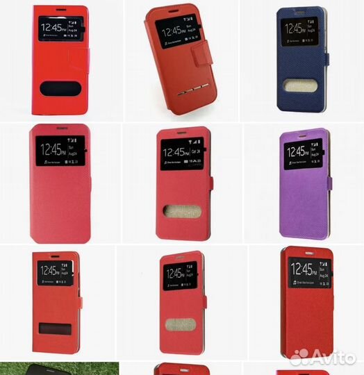 Чехол фирменный кожа силикон Samsung