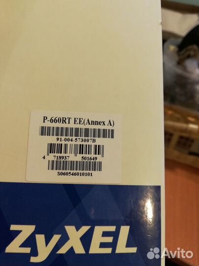 Модем adsl2+ Zuxel P660-RT EE как новый упаковка