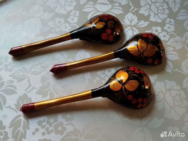 Деревянные ложки хохлома