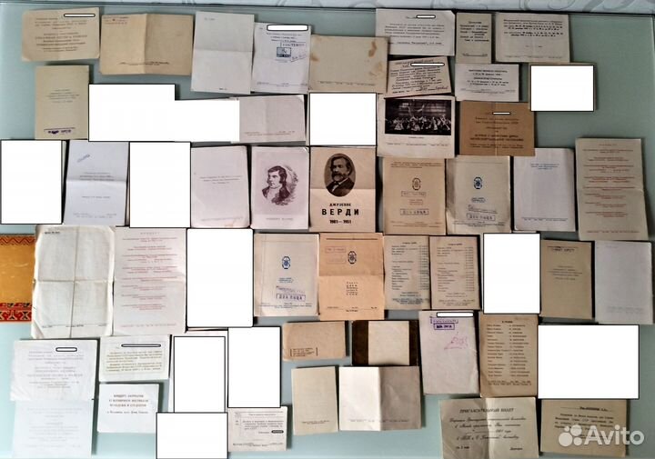 Программки, билеты, приглашения Москва 1930-80 гг