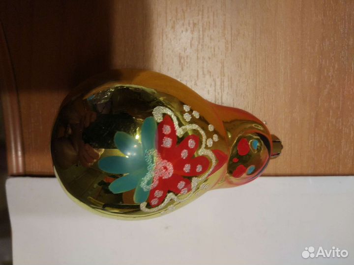 Елочная игрушка матрешка на прищепке времён СССР