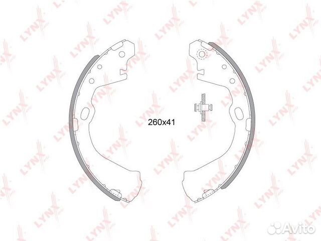 Колодки тормозные барабанные зад