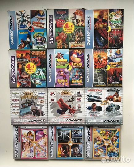 Картриджи Game Boy Advance и Sega MD Portable