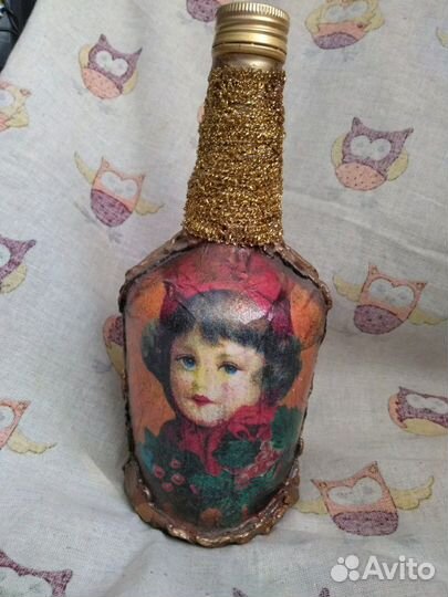 Бутылка декоративная