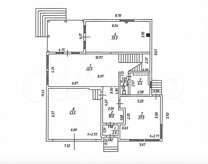 Дом 340,7 м² на участке 12 сот.