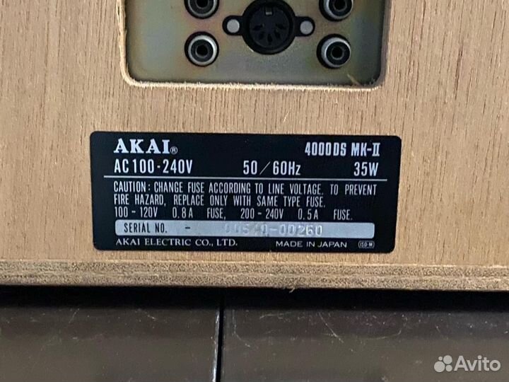 Катушечный магнитофон akai 4000 ds mk