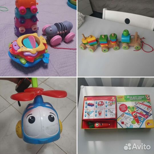 Развивающие игрушки пакетом 1-2 года