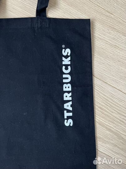 Сумка шоппер starbucks 41*44 см хлопок