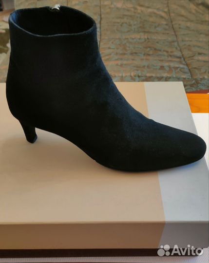 Ботильоны натуральная замша италия 