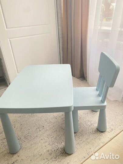 Детский стол и стул Икеа mammut