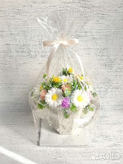 Букет цветов из мыла