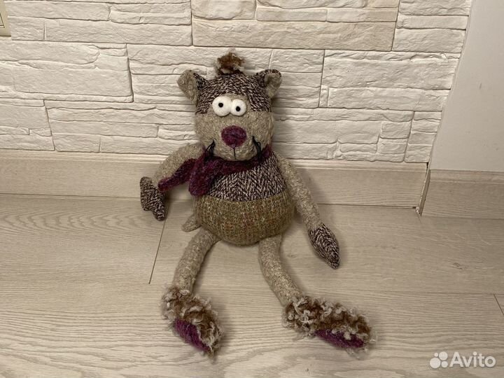 Игрушка вязаный кот Chinoco